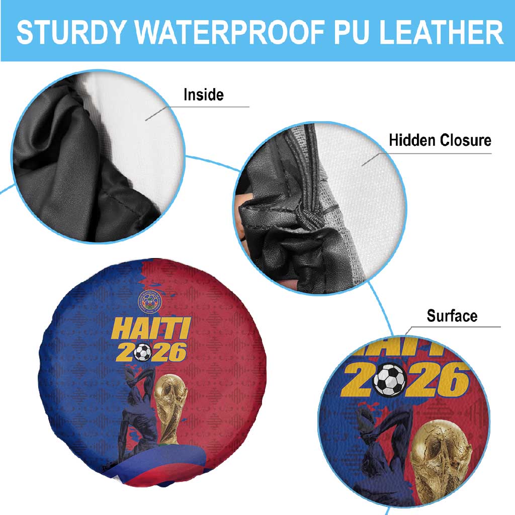 Afro-Haitians Football Spare Tire Cover Les Grenadiers 2026 World Football - Wonder Print Shop
