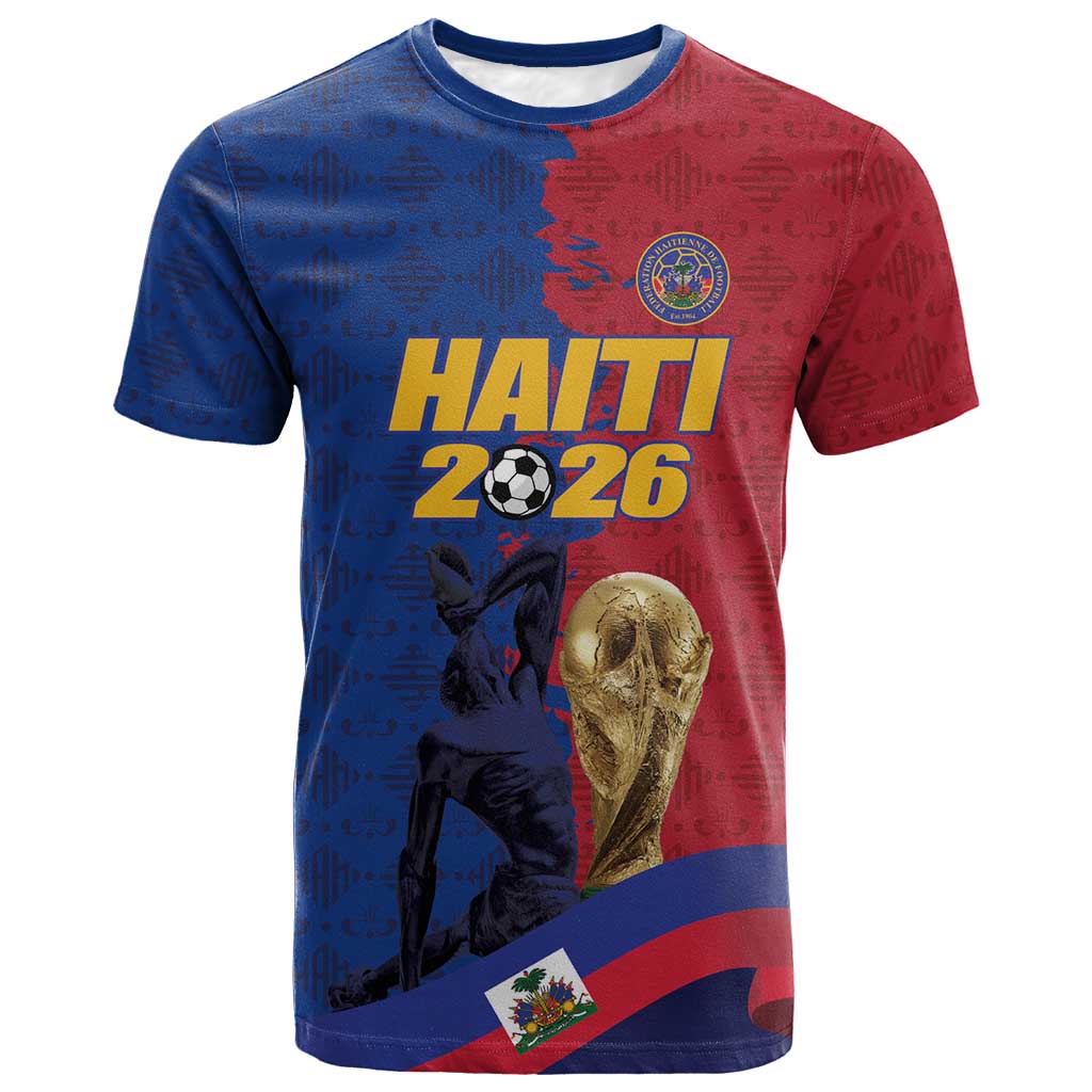 Custom Afro-Haitians Football T shirt Les Grenadiers 2026 World Football - Wonder Print Shop
