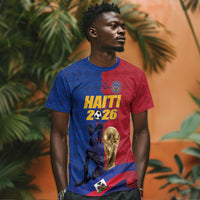 Custom Afro-Haitians Football T shirt Les Grenadiers 2026 World Football - Wonder Print Shop