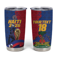 Custom Afro-Haitians Football Tumbler Cup Les Grenadiers 2026 World Football - Wonder Print Shop