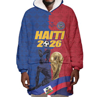 Custom Afro-Haitians Football Wearable Blanket Hoodie Les Grenadiers 2026 World Football - Wonder Print Shop