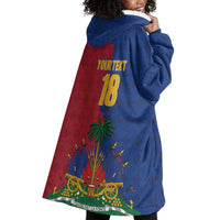 Custom Afro-Haitians Football Wearable Blanket Hoodie Les Grenadiers 2026 World Football - Wonder Print Shop