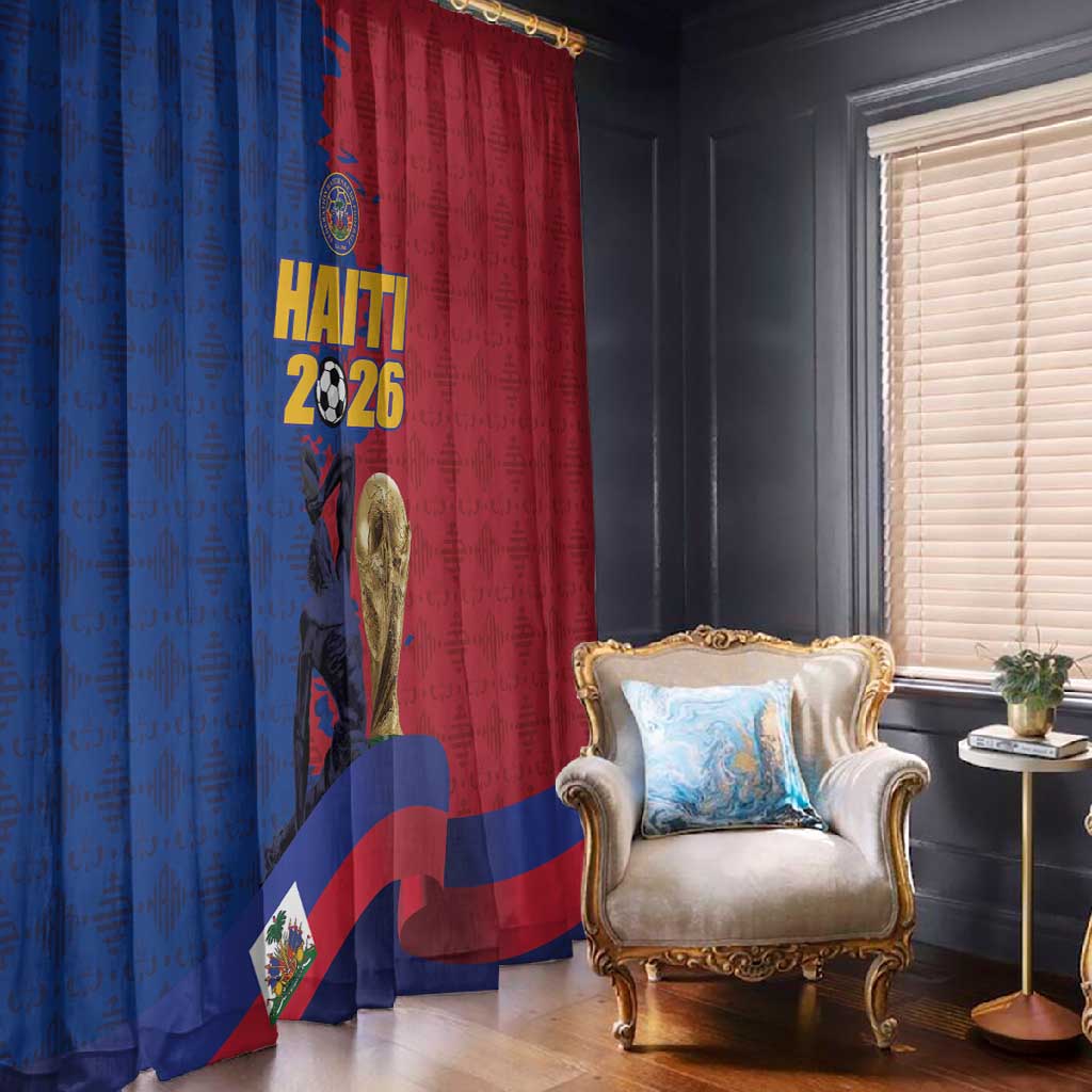 Afro-Haitians Football Window Curtain Les Grenadiers 2026 World Football - Wonder Print Shop