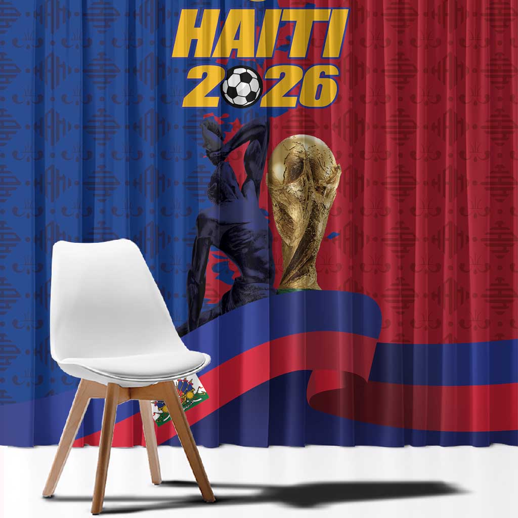 Afro-Haitians Football Window Curtain Les Grenadiers 2026 World Football - Wonder Print Shop