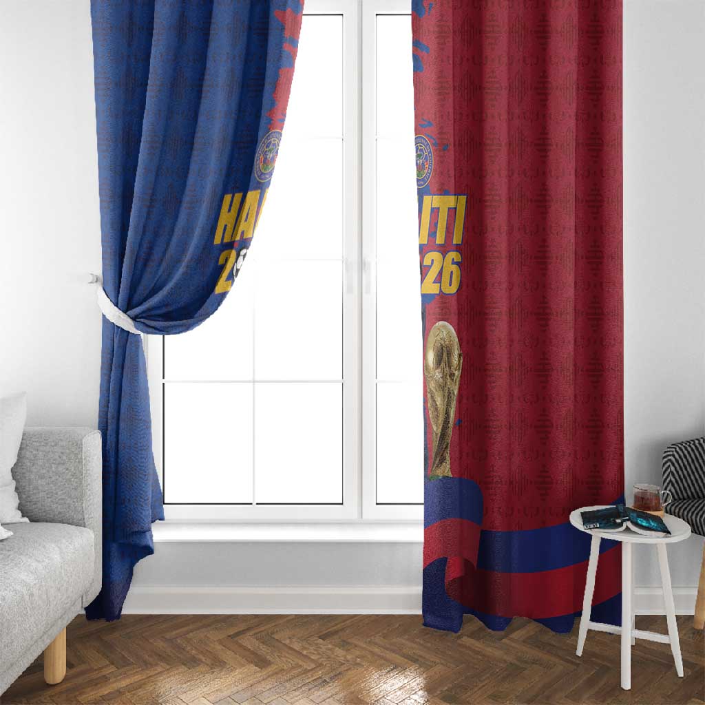 Afro-Haitians Football Window Curtain Les Grenadiers 2026 World Football - Wonder Print Shop