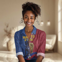 Custom Afro-Haitians Football Women Casual Shirt Les Grenadiers 2026 World Football - Wonder Print Shop