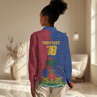 Custom Afro-Haitians Football Women Casual Shirt Les Grenadiers 2026 World Football - Wonder Print Shop
