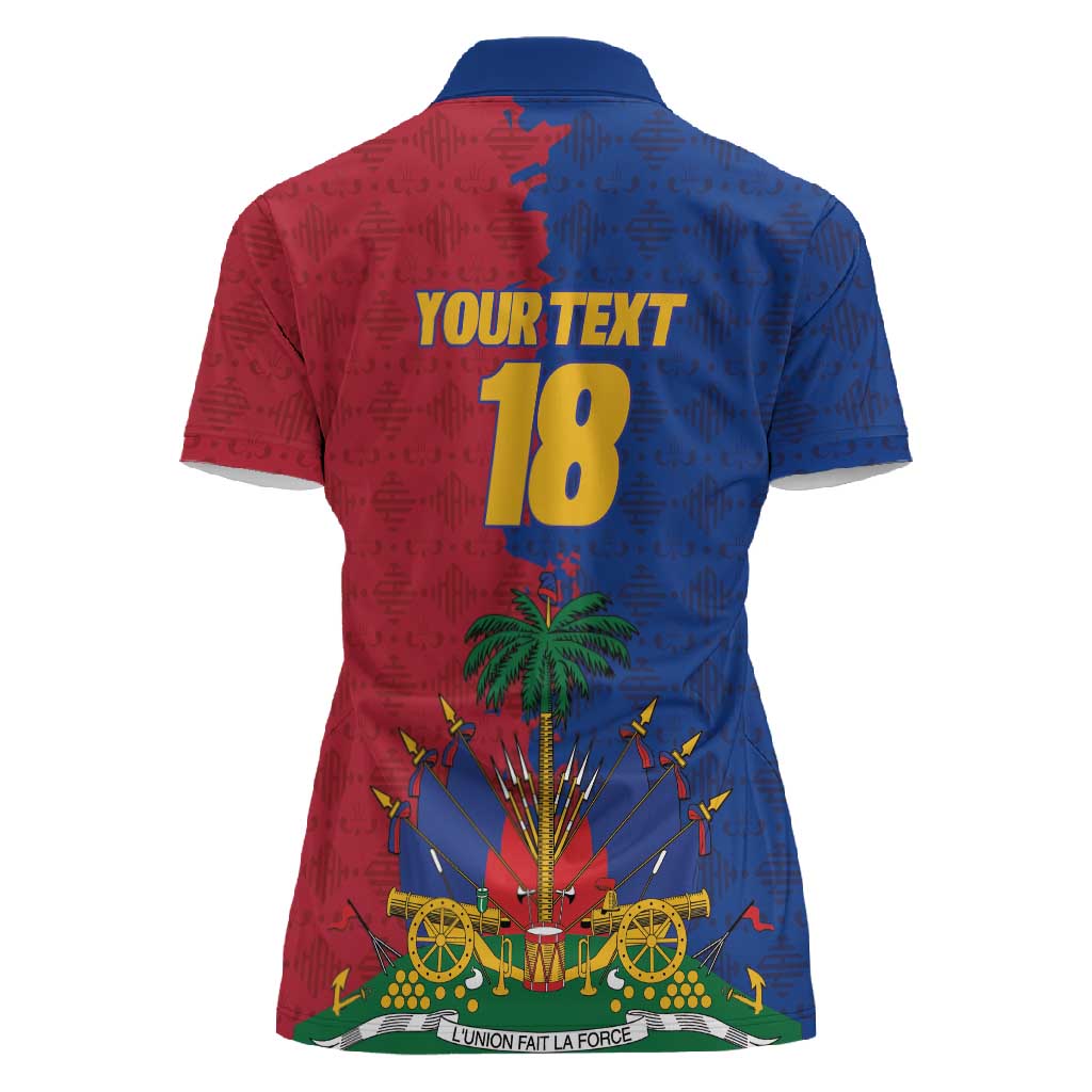 Custom Afro-Haitians Football Women Polo Shirt Les Grenadiers 2026 World Football - Wonder Print Shop