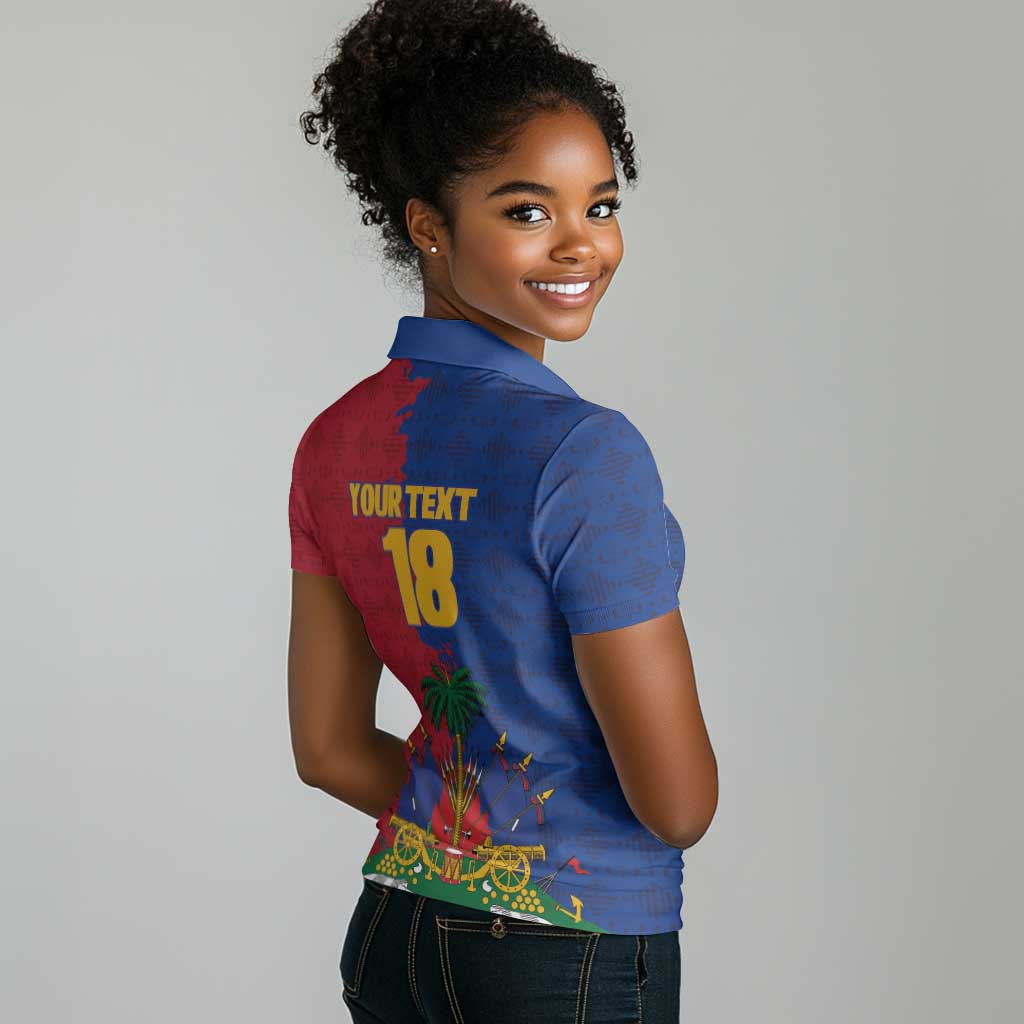 Custom Afro-Haitians Football Women Polo Shirt Les Grenadiers 2026 World Football - Wonder Print Shop