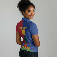 Custom Afro-Haitians Football Women Polo Shirt Les Grenadiers 2026 World Football - Wonder Print Shop
