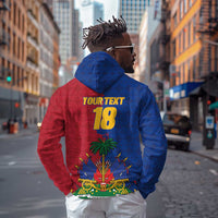 Custom Afro-Haitians Football Zip Hoodie Les Grenadiers 2026 World Football - Wonder Print Shop