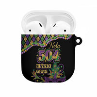 Mardi Gras 504 Nola New Orleans AirPods Case Mask Up Beads Out - Wonder Print Shop