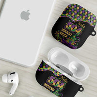Mardi Gras 504 Nola New Orleans AirPods Case Mask Up Beads Out - Wonder Print Shop