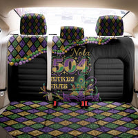 Mardi Gras 504 Nola New Orleans Back Car Seat Cover Mask Up Beads Out - Wonder Print Shop