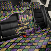 Mardi Gras 504 Nola New Orleans Back Car Seat Cover Mask Up Beads Out - Wonder Print Shop