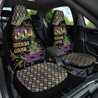 Mardi Gras 504 Nola New Orleans Car Seat Cover Mask Up Beads Out - Wonder Print Shop