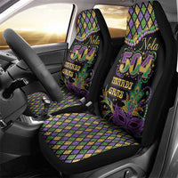 Mardi Gras 504 Nola New Orleans Car Seat Cover Mask Up Beads Out - Wonder Print Shop
