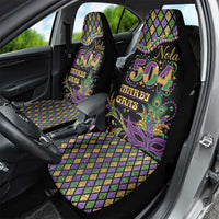 Mardi Gras 504 Nola New Orleans Car Seat Cover Mask Up Beads Out - Wonder Print Shop