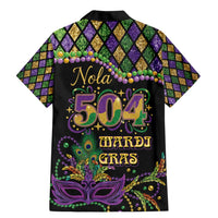 Mardi Gras 504 Nola New Orleans Family Matching Mermaid Dress and Hawaiian Shirt Mask Up Beads Out - Wonder Print Shop