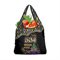 Mardi Gras 504 Nola New Orleans Grocery Bag Mask Up Beads Out - Wonder Print Shop