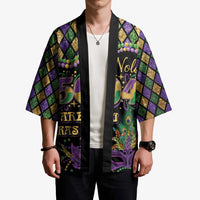 Mardi Gras 504 Nola New Orleans Kimono Mask Up Beads Out - Wonder Print Shop