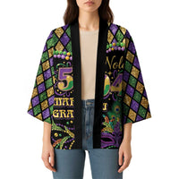 Mardi Gras 504 Nola New Orleans Kimono Mask Up Beads Out - Wonder Print Shop