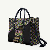 Mardi Gras 504 Nola New Orleans Leather Bag Mask Up Beads Out - Wonder Print Shop