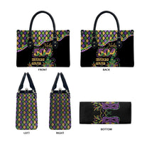 Mardi Gras 504 Nola New Orleans Leather Bag Mask Up Beads Out - Wonder Print Shop