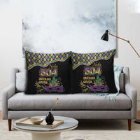 Mardi Gras 504 Nola New Orleans Pillow Cover Mask Up Beads Out - Wonder Print Shop