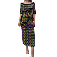 Mardi Gras 504 Nola New Orleans Puletasi Mask Up Beads Out - Wonder Print Shop