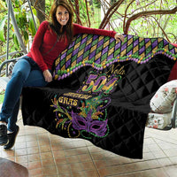 Mardi Gras 504 Nola New Orleans Quilt Mask Up Beads Out - Wonder Print Shop
