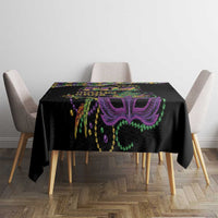 Mardi Gras 504 Nola New Orleans Tablecloth Mask Up Beads Out - Wonder Print Shop
