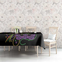 Mardi Gras 504 Nola New Orleans Tablecloth Mask Up Beads Out - Wonder Print Shop