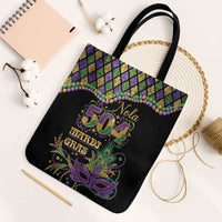 Mardi Gras 504 Nola New Orleans Tote Bag Mask Up Beads Out - Wonder Print Shop