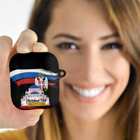 Serbia Statehood Day AirPods Case Saint Sava with Serbian Eagle
