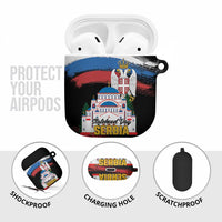 Serbia Statehood Day AirPods Case Saint Sava with Serbian Eagle