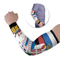 Serbia Statehood Day Arm Sleeves Saint Sava with Serbian Eagle
