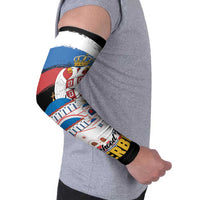 Serbia Statehood Day Arm Sleeves Saint Sava with Serbian Eagle