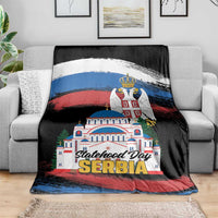 Serbia Statehood Day Blanket Saint Sava with Serbian Eagle