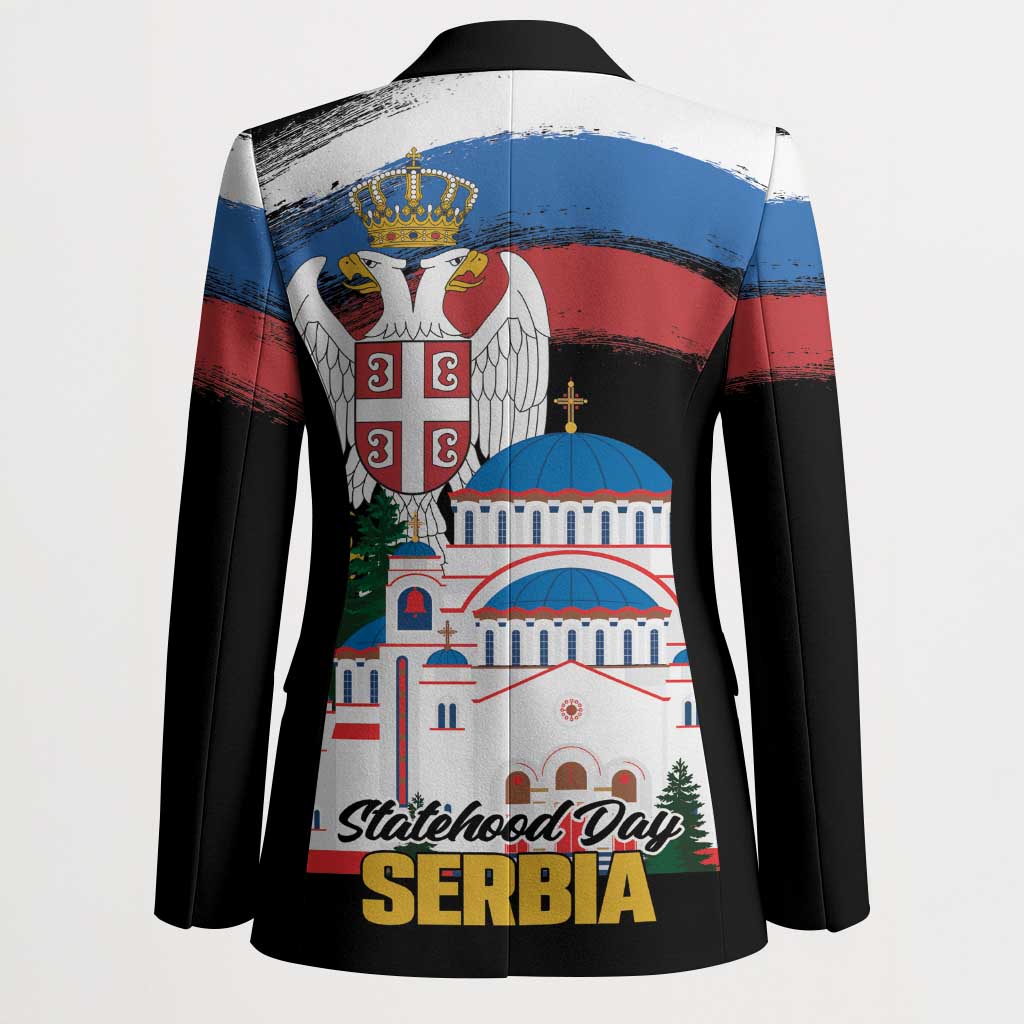 Serbia Statehood Day Blazer Saint Sava with Serbian Eagle