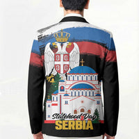 Serbia Statehood Day Blazer Saint Sava with Serbian Eagle