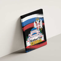 Serbia Statehood Day Canvas Wall Art Saint Sava with Serbian Eagle