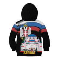 Serbia Statehood Day Kid Hoodie Saint Sava with Serbian Eagle