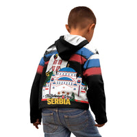 Serbia Statehood Day Kid Hoodie Saint Sava with Serbian Eagle