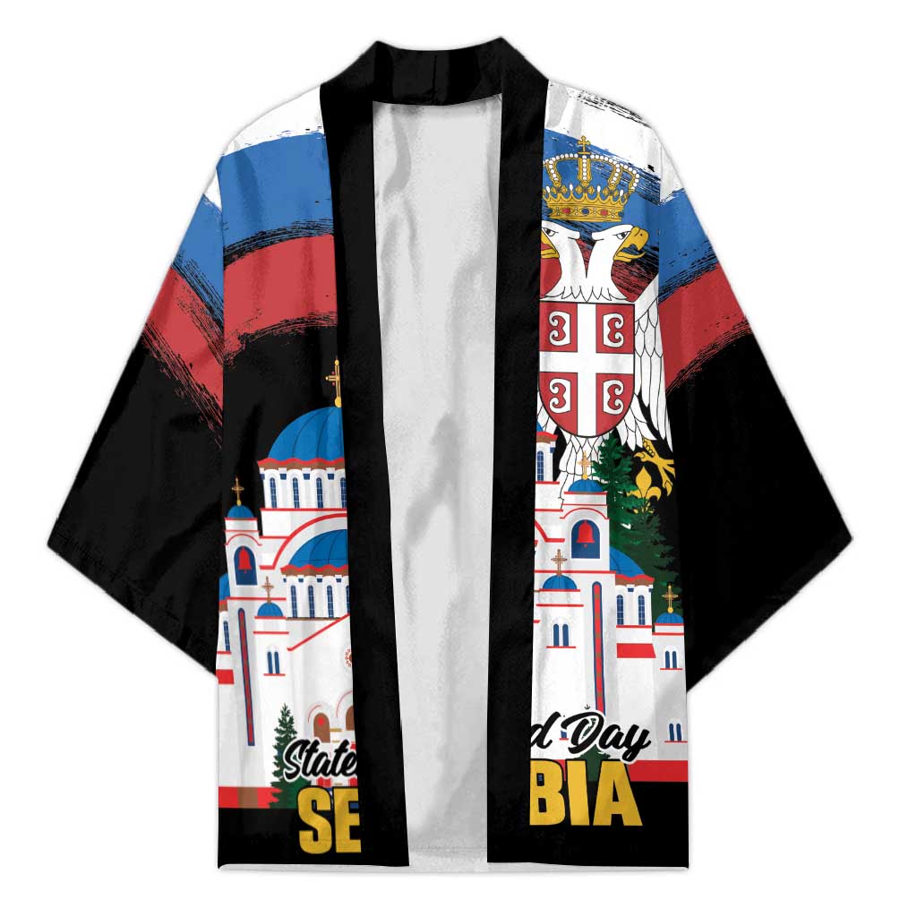 Serbia Statehood Day Kimono Saint Sava with Serbian Eagle