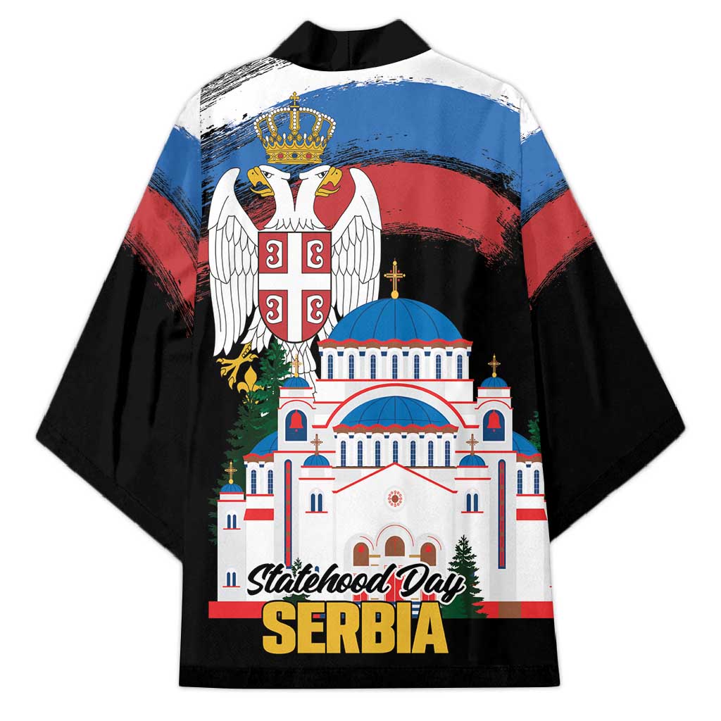 Serbia Statehood Day Kimono Saint Sava with Serbian Eagle