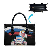 Serbia Statehood Day Leather Bag Saint Sava with Serbian Eagle
