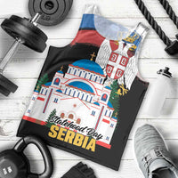 Serbia Statehood Day Men Tank Top Saint Sava with Serbian Eagle