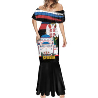 Serbia Statehood Day Mermaid Dress Saint Sava with Serbian Eagle