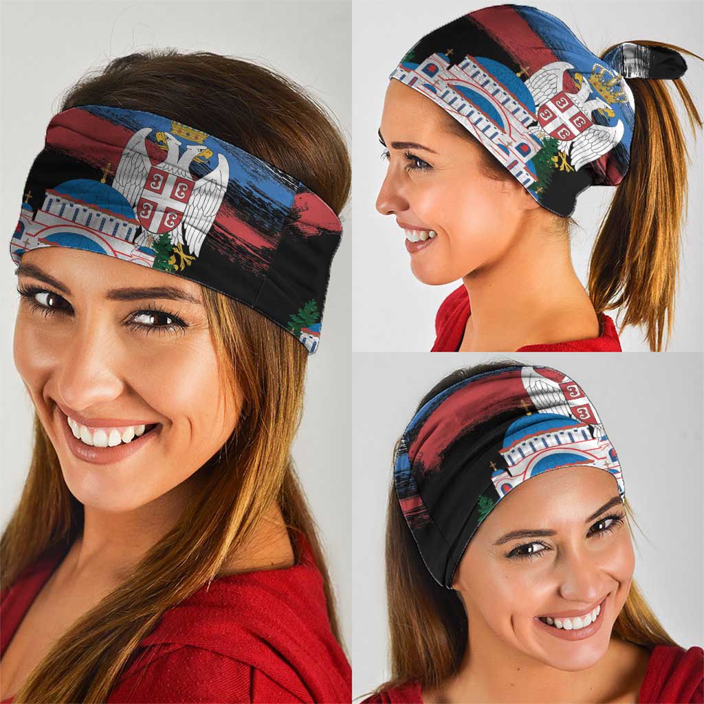 Serbia Statehood Day Neck Gaiter Saint Sava with Serbian Eagle
